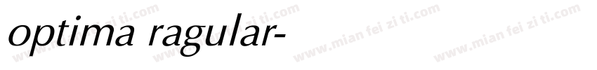optima ragular字体转换
